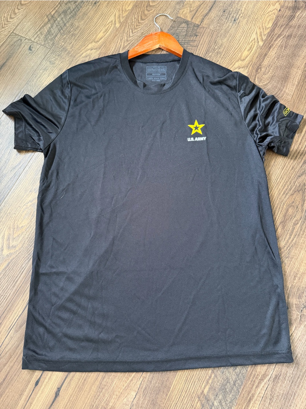 Black U.S. Army Star Logo Tee